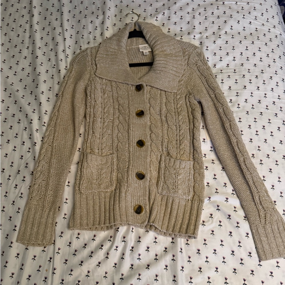St John’s Bay Tan Marl Cardigan Size XSmall